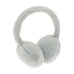 Ribbon Faux Fur Earmuffs / Gray